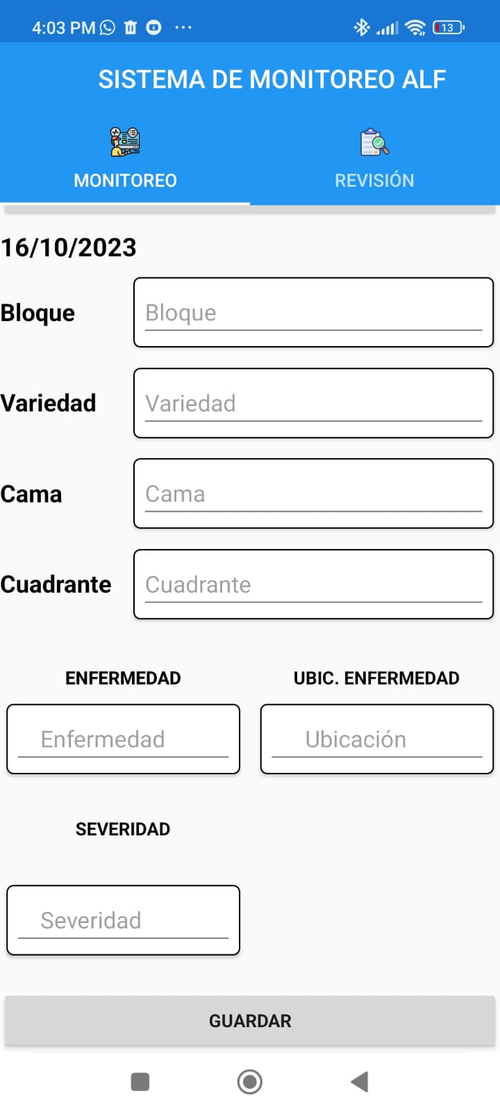 Inicio App