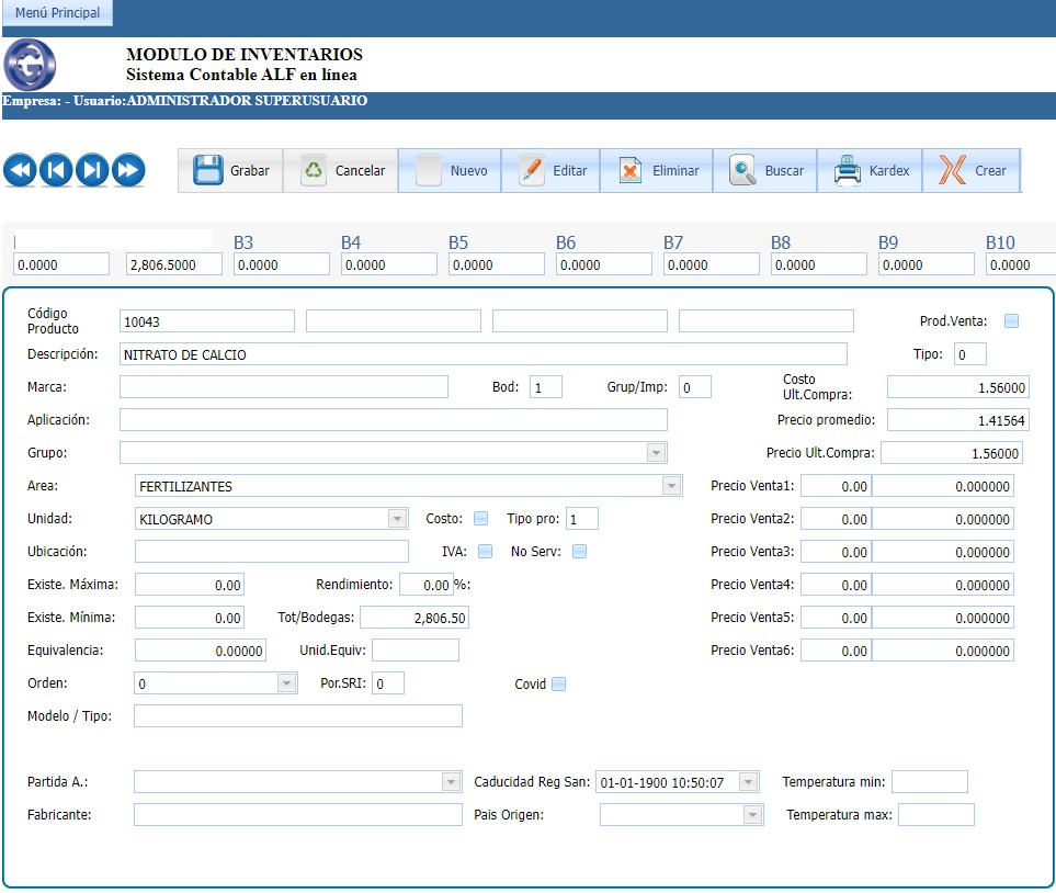 Inventarios Web