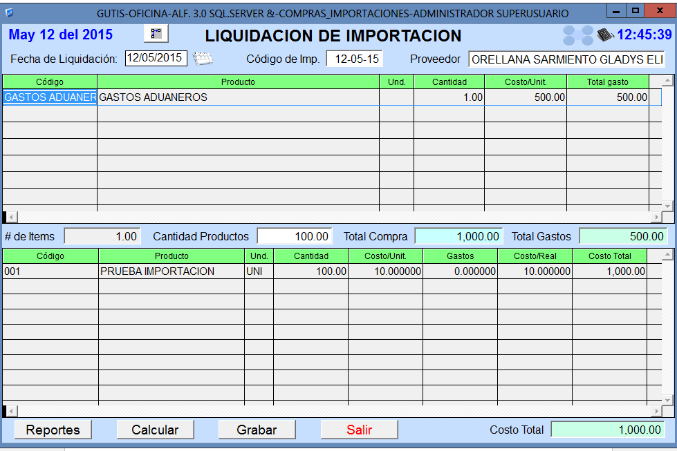 Liquidación